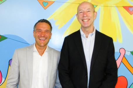 New CEO Matthew Poole with Stratford Town Trust Chair Mark Tailby