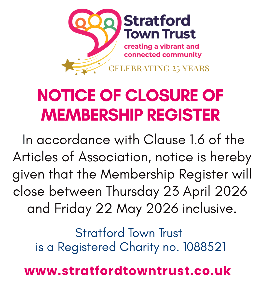 Notice of closure of register 2026